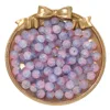 Perles de verre dépoli - Bleu poudre