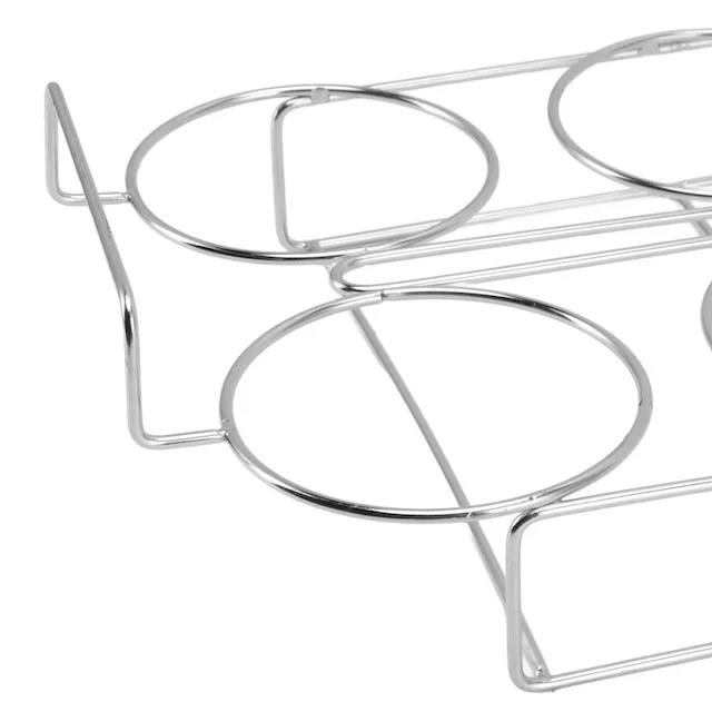 Household Desktop 6 Large Sized Cup Troughs for Whiskey Teacup Beer Mug or Juicing Mug Iron Wire Coffee Cup Holder
