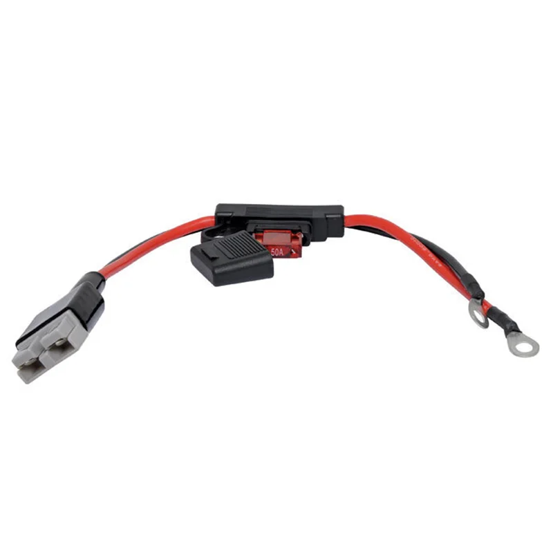 Anderson Style Cable With 50a Inline Maxi Fuse Adapter Cable Lead 8 Awg / 8 B&s Buy 8 Awg