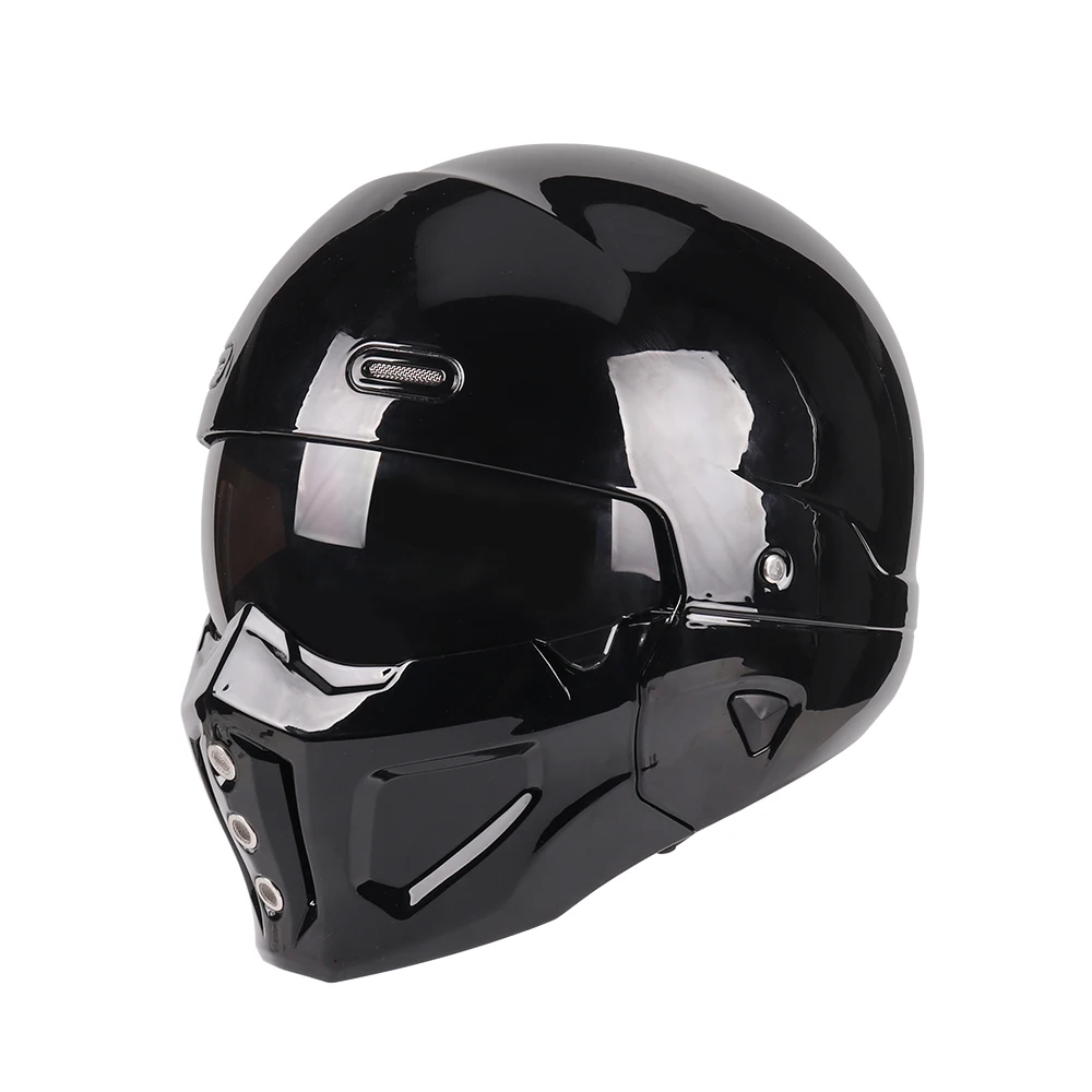 Motorcycle Retro Helmet - Open Face Bubble Visor Mask Motorcycle Retro Helmet - Open Face Bubble Visor Mask