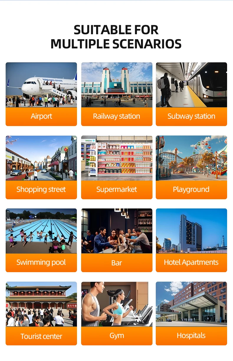 product rfid smart luggage locker for airport train station with electronic management system  access control-17