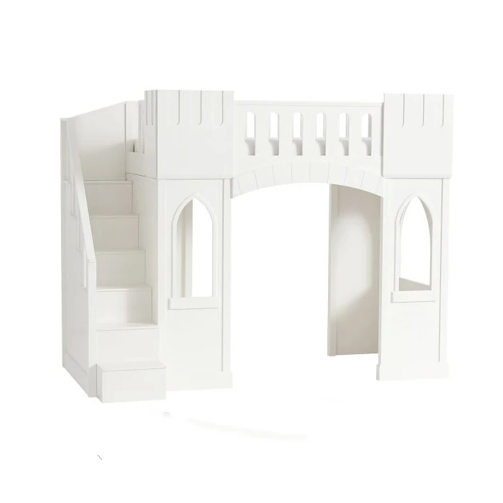 
 Домик принцессы кубби детский замок высокий Лофт кровать деревянная спальная кровать для ребенка  