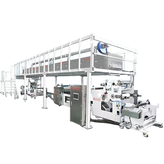 Full-automatic and High-production Large-scalwith Easy Operation and Flexible Operation Hot Melt Adhesive Coating Machine Silver
