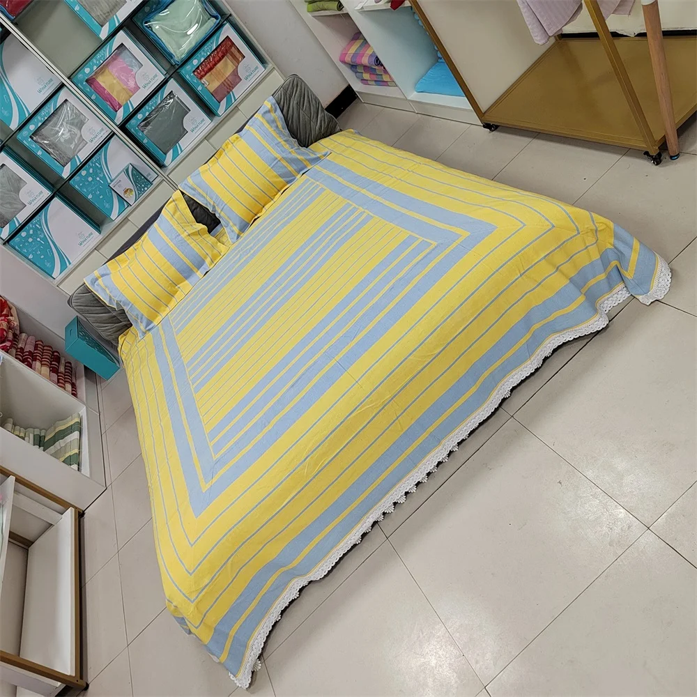 Winature Hot Seller European Type King Size Cotton Bed Sheet Set