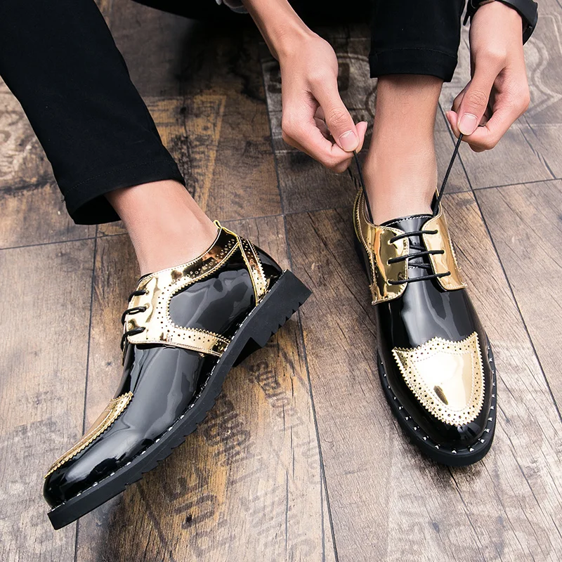 Оригинальные акции джентльмен модельные туфли на плоской подошве; Туфли-оксфорды для мужчин модные цены по прейскуранту завода-изготовителя