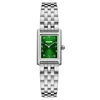 Silver Band  Grenn Dial