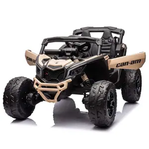 Can-AM MAVERICK 24V Хүүхдийн цахилгаан UTV-ийн Rucensed Rudensed Lice-over Round-on Mark
