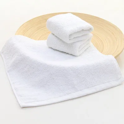 纯棉平纹编织酒店小白迷你毛巾
