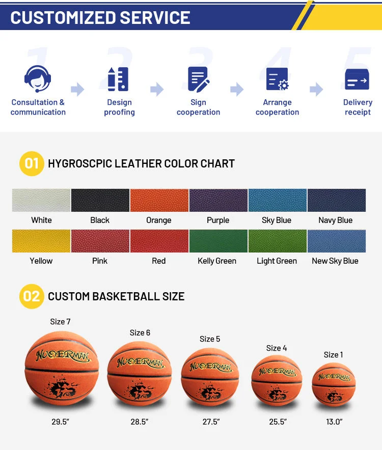 Leather Design Logo Baloncesto Style Ball Custom Children And Adults