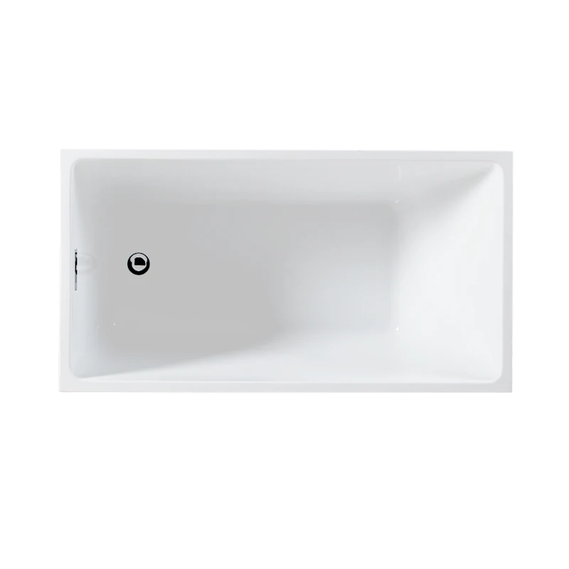 120cm square Shape Small Size Acrylic Bathtub with  Cupc Approved