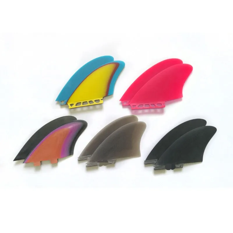 Waterplay Surfing Fiberglass Surf Fins Twin Fins Keel Double Tab Ii