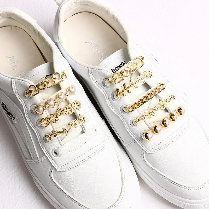 Premium All-Gold Shoelace Charms to Adorn Your Shoes