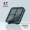 Four-compartment pillbox-black