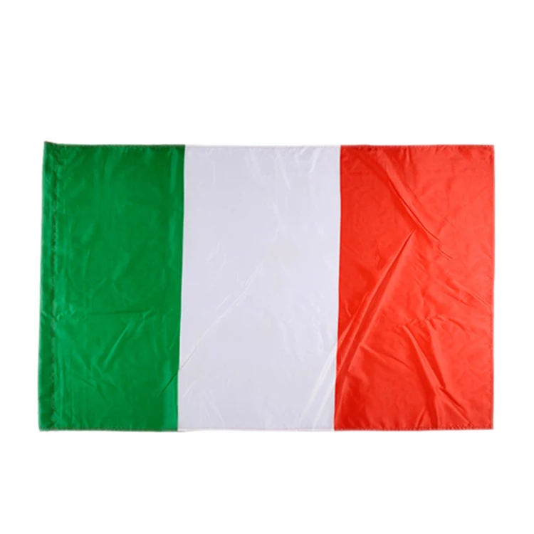 Factory direct national country italian knitted polyester green white red  flag