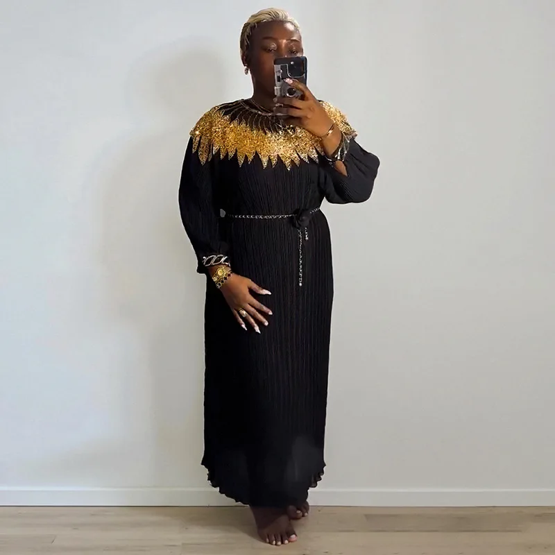 plus size beaded shift dress Plus Size Beaded Mesh Long Dress In Green Slate main image 0