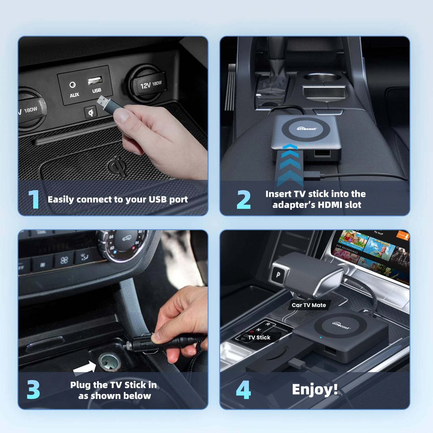 2024 Ottocast Car TV Mate Pro - Universal Carplay Adapter