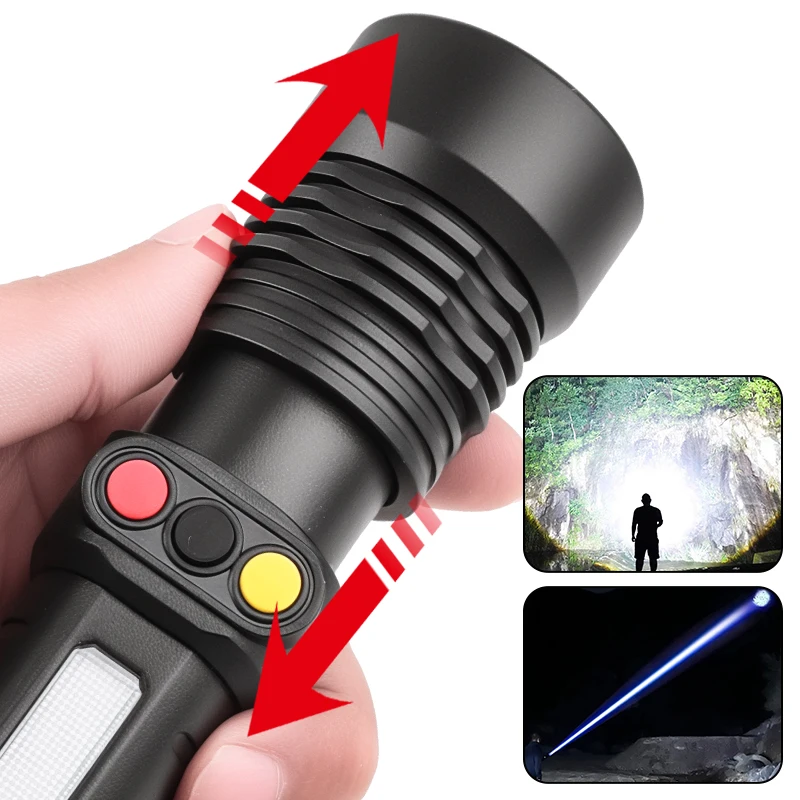 Multicolor Flashlight 3 Color White Red Green Long Distance Waterproof High Quality Portable LED Tricolour Tri Colour Torch