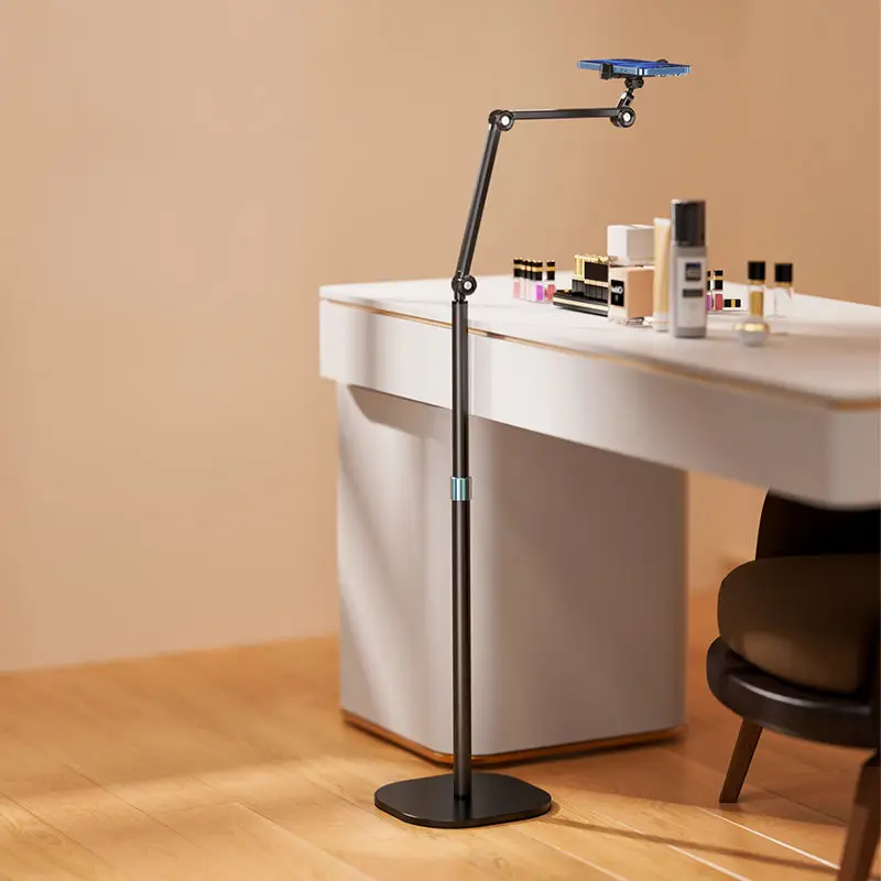 product boneruy 360 degree rotation live stream holder aluminum alloy carbon steel height adjustable mobile phone floor stand 10 months-4