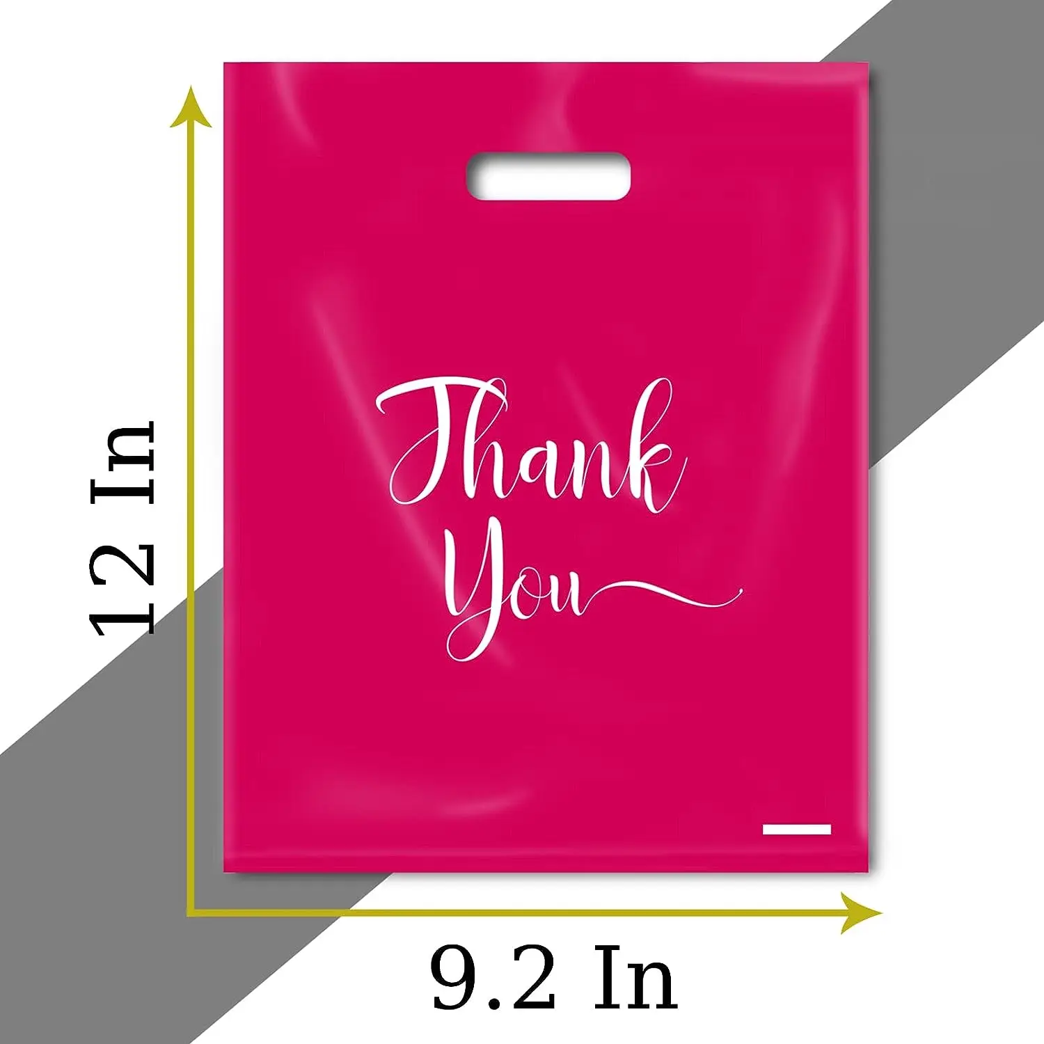 High Quality Custom Size Bulk Reusable Plastic Merchandise Thank You Gift Bags for Shopping Gift Boutique Packaging Products