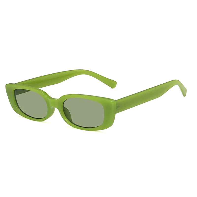 ADE WU PLS13043 Colorful Small Frame Eyewear Women Tinted Rectangle Green Champagne Custom Sunglasses