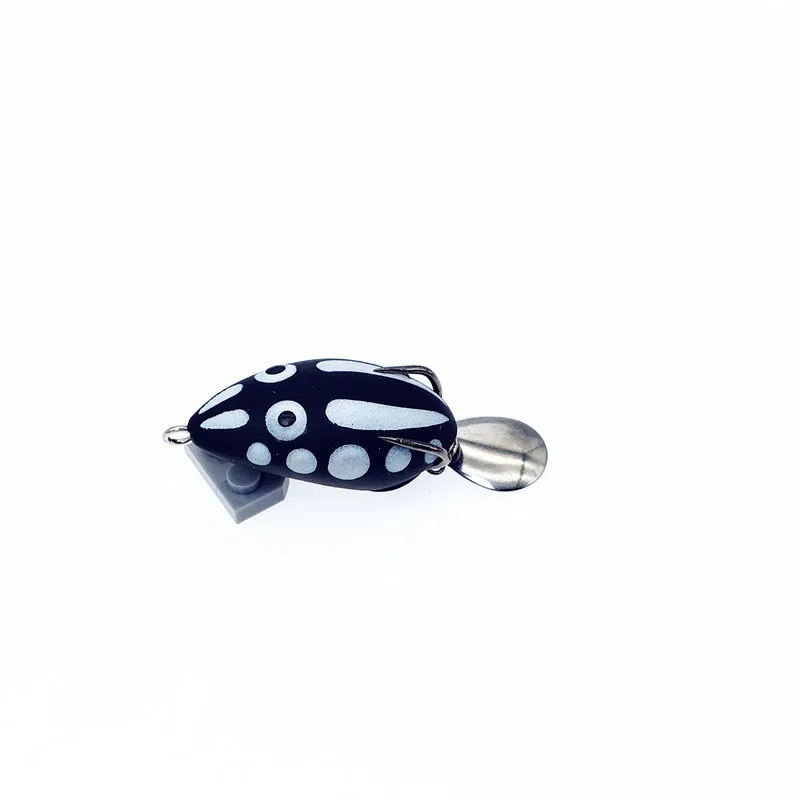 Blade Frog Fishing Lure Soft Baits Topwater Fishing Lures Handmade Frog Lure with Spoon