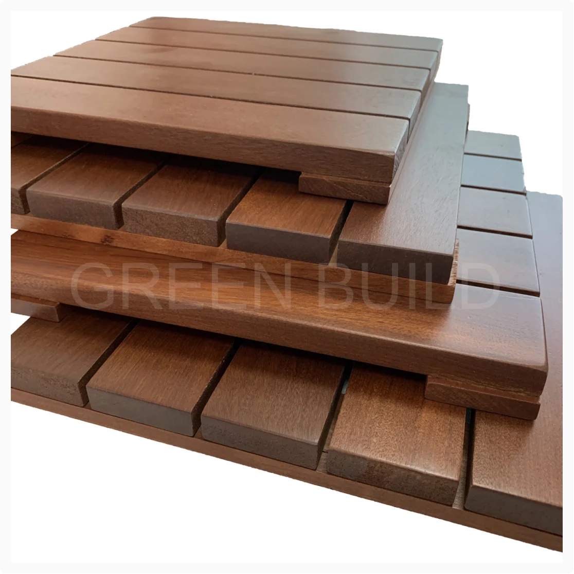 Kempas Merbau IPE Wood Pavers Decking Tiles-Eco-Friendly Interlocking ...