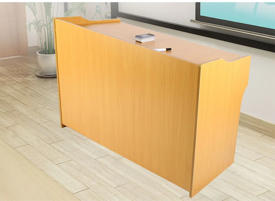 Wooden Teacher Platform Table With Large Drawer Classroom Teacher Desk Speech Table Lectern Dais For Primary School College