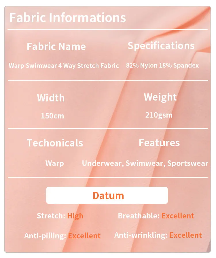 Wholesale 82 Nylon 18 Spandex Fabric Warp Knitted Elastic Ns Lycra Upf