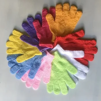 6 Paar Doppelseitige Peeling Handschuhe – Für Body Scrubbing In Der Dusche, 6 Farben, Schaumbildend & Hautfreundlich