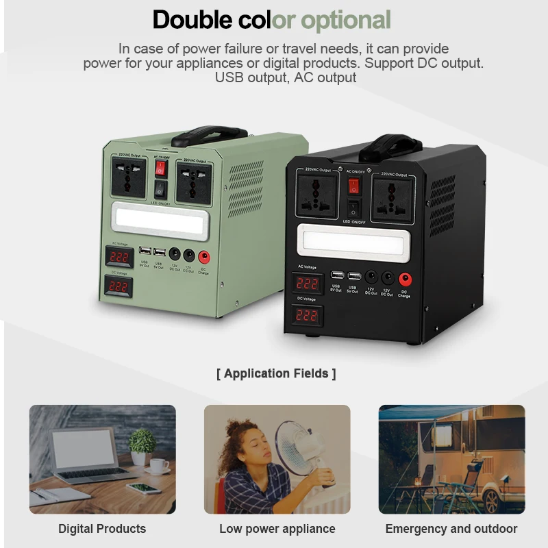 ALLTOP High Efficiency Solar Power Bank Outdoor Portable Solar Generator 500w 1000w Home Solar Power System