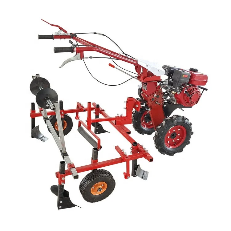 Plastic Mulching Machine Hand Plastic Mulch Layer Laying Machine Micro Tiller Cultivator