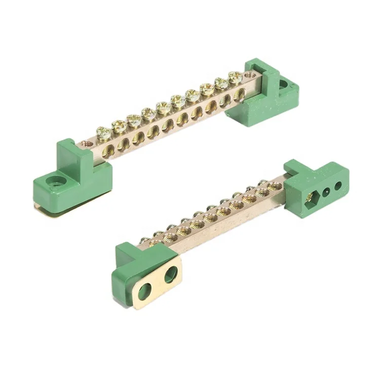 Factory Ground Electrical Screw Terminal Block Brass Neutral Earth Bar