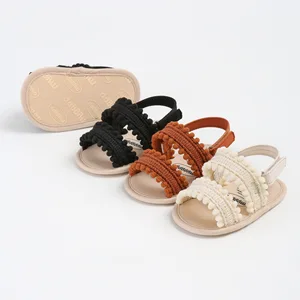 New Summer Retro Princess Baby Newborn Girl Sandals Comfortable Shoes for Little Ones 0-15M