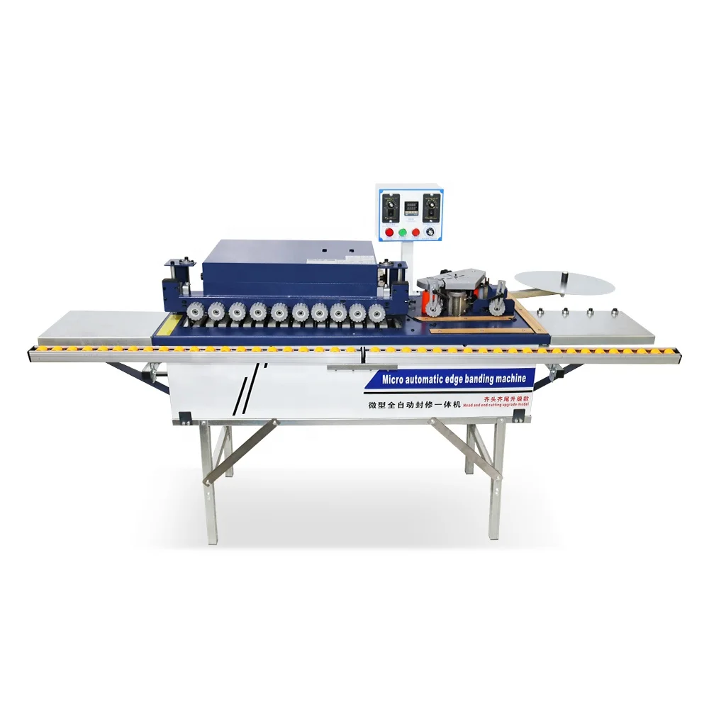 Automatic Small Portable Pvc Edge Banding Making Machine  Melamine Wood Manual Edge Banding Machine with Dust Removal Function