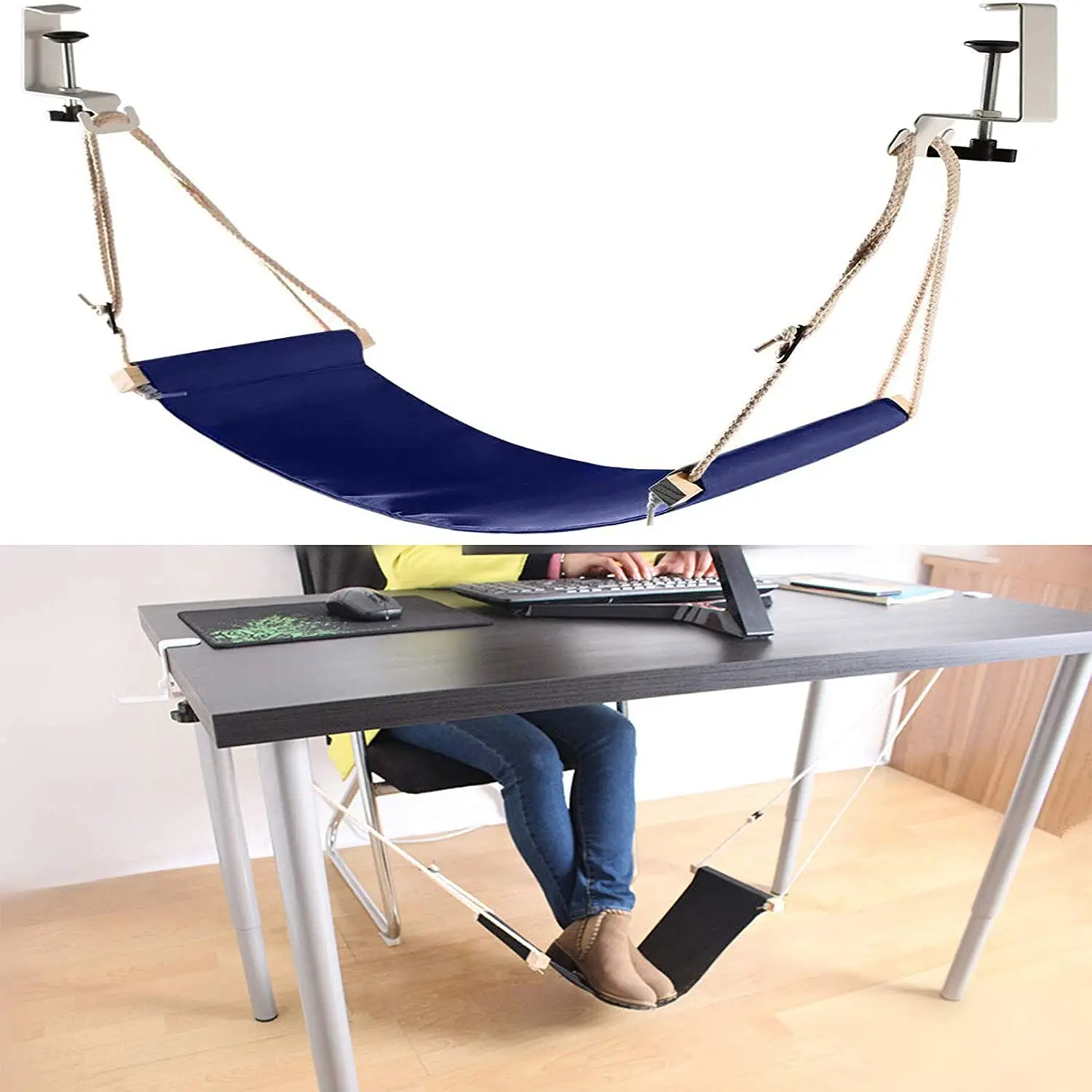 Portable Foot Hammock Under Desk Adjustable Desk Foot Rest Hammock Office  Rest