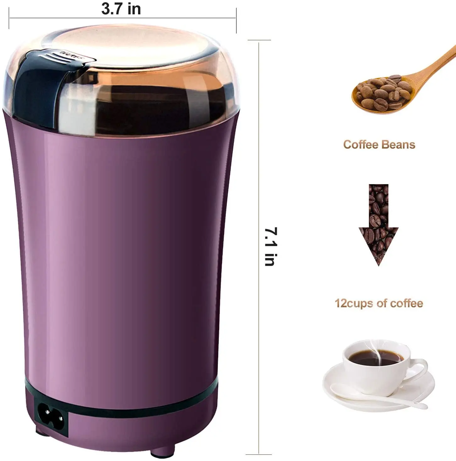 Mini Automatic Portable Coffee Bean Spice