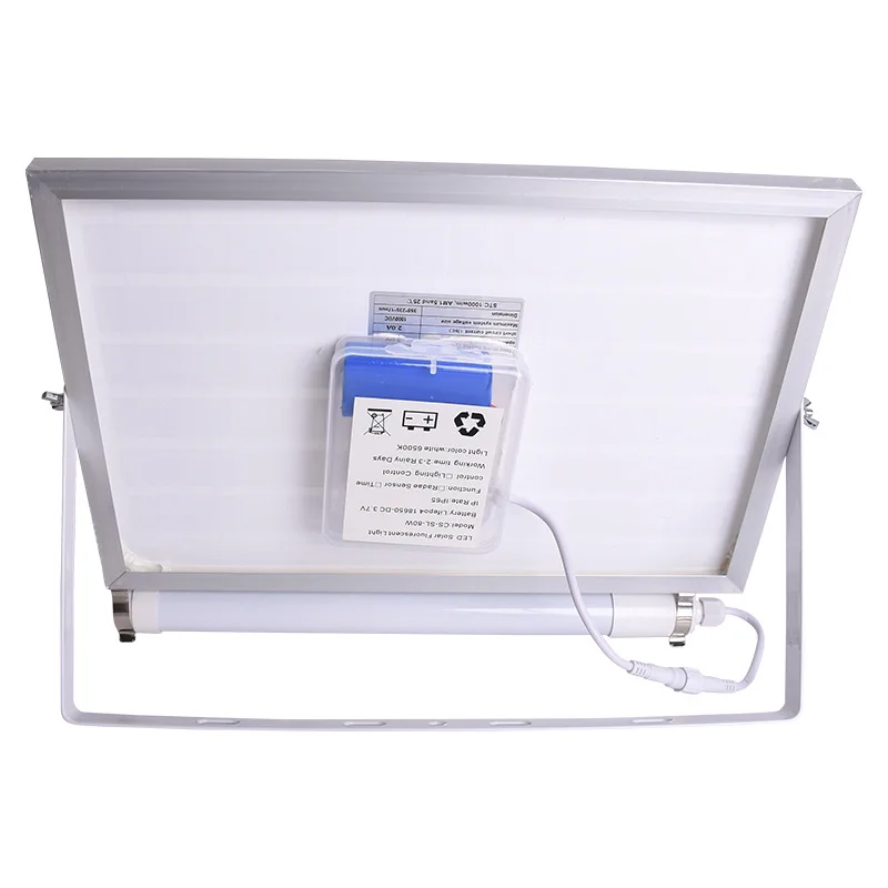 Outdoor Solar Powered Emergency Light Chargeable Waterproof Solar LED Tube Light
