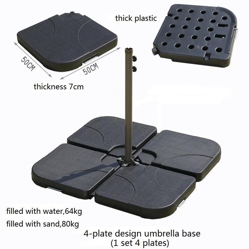 All Kinds Plastic Resin Steel Granite Umbrella Base Stands For Outdoor
