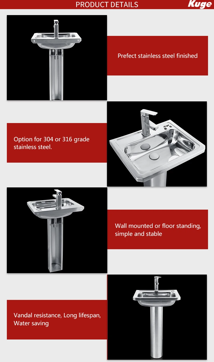 304 Stainless Steel Corner Wash Basin Hand Wash Basin Price Bathroom