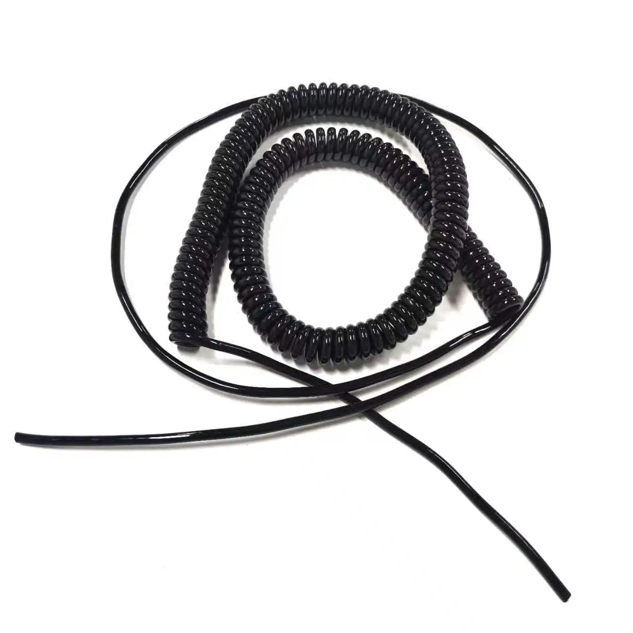 Elastic 2X18AWG Spring Wire Coiled Spiral Cable Electrical Coil Cables Curly Flex Cables