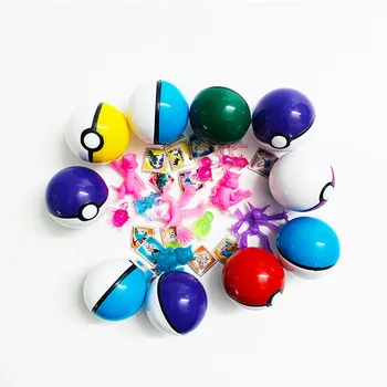 Wholesale Capsule Toys 45MM Plastic Ball With Cartoon Ball Figure Toy Inside