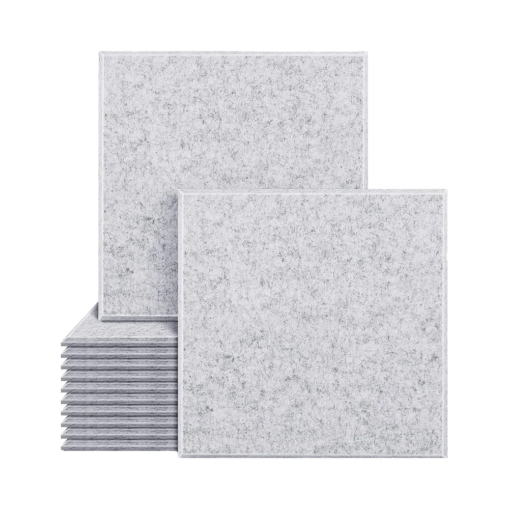 12-Pack Grey Polyester Acoustic Panels 12\