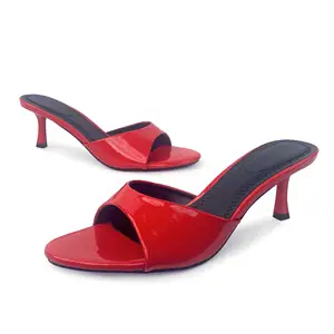 Open Toe Dress Formal Pointed Head Cross Belt Women High Heel Shoes Designer Famous Brands Office Stiletto Thick Heels Sandal