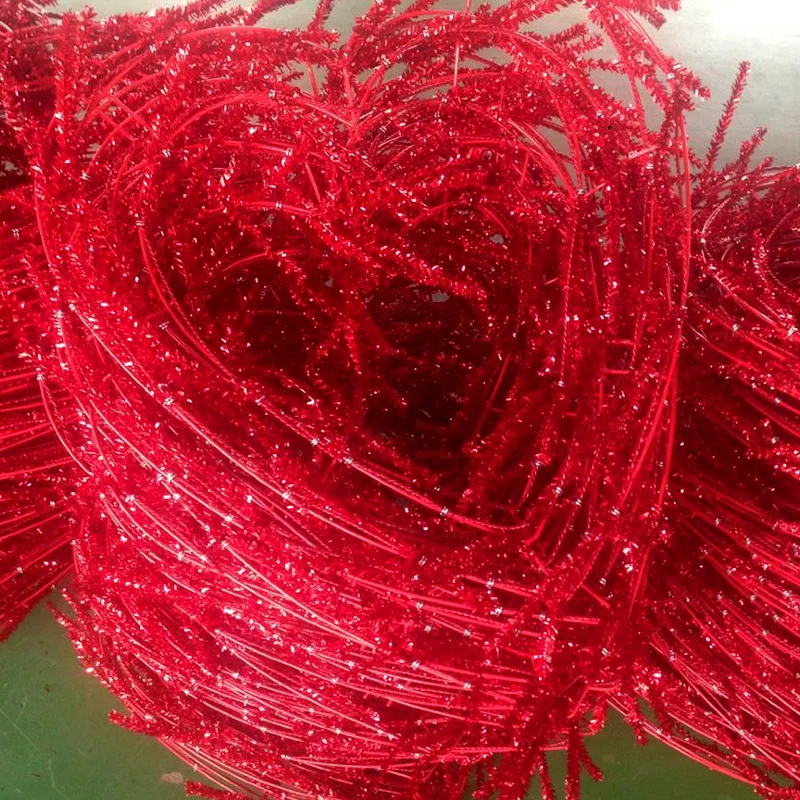 36 Inch Xmas Heart Shaped extra Large Wire Living Wreath Forms Wholesale