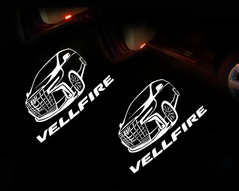 LED Courtesy Projector for Toyota Alphard Logo Light Alphard Car Door Light for Toyota Alphard Vellfire Car Door Decorative Lamp