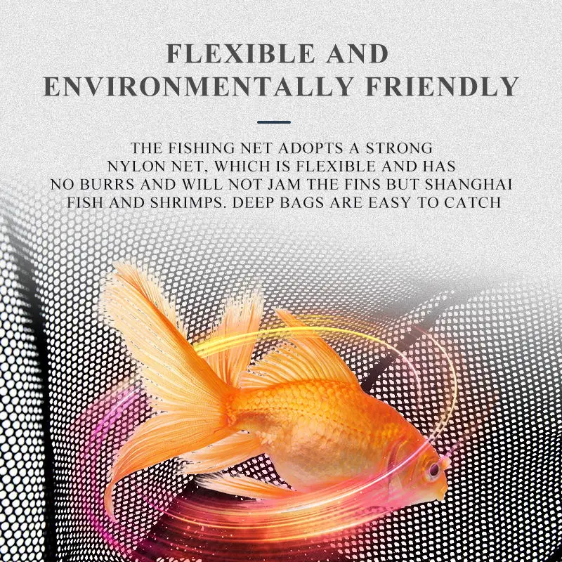 YEE Multi Head KOI Fish Net With Thick Aluminium Telescopic Handle Alloy Portable Mini Fishing Dip Nets