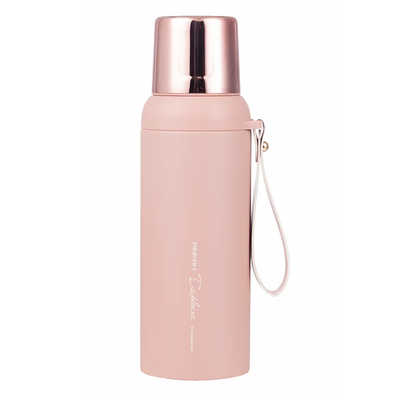 PINKAH Thermal Steel Water Bottle Ideal for Camping Travel