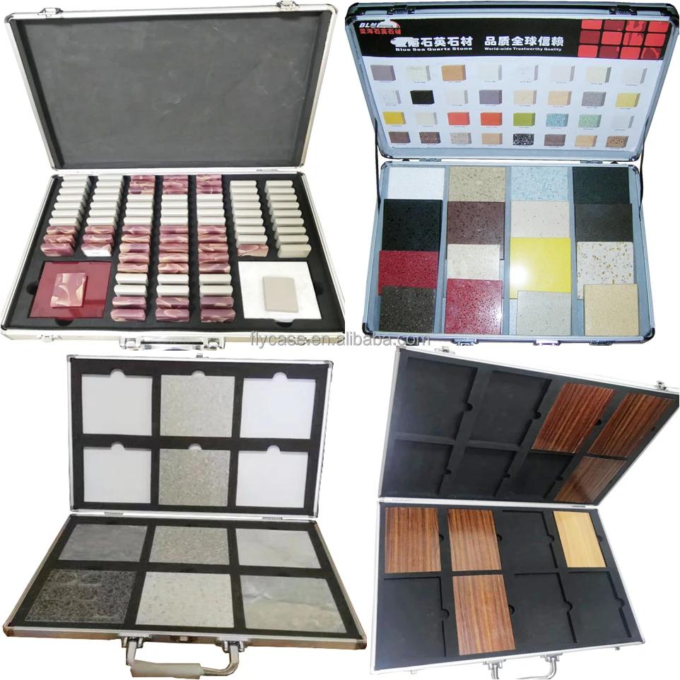 Marble Display Case Quartz Stone Samples Showcase Marble Stone