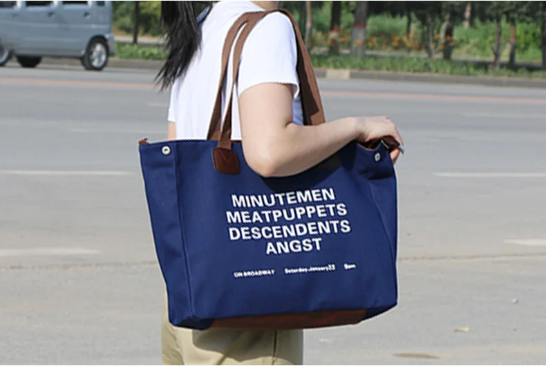 Canvas Grocery Extra Large Fashion Ladies Heavy Duty Large Capacity