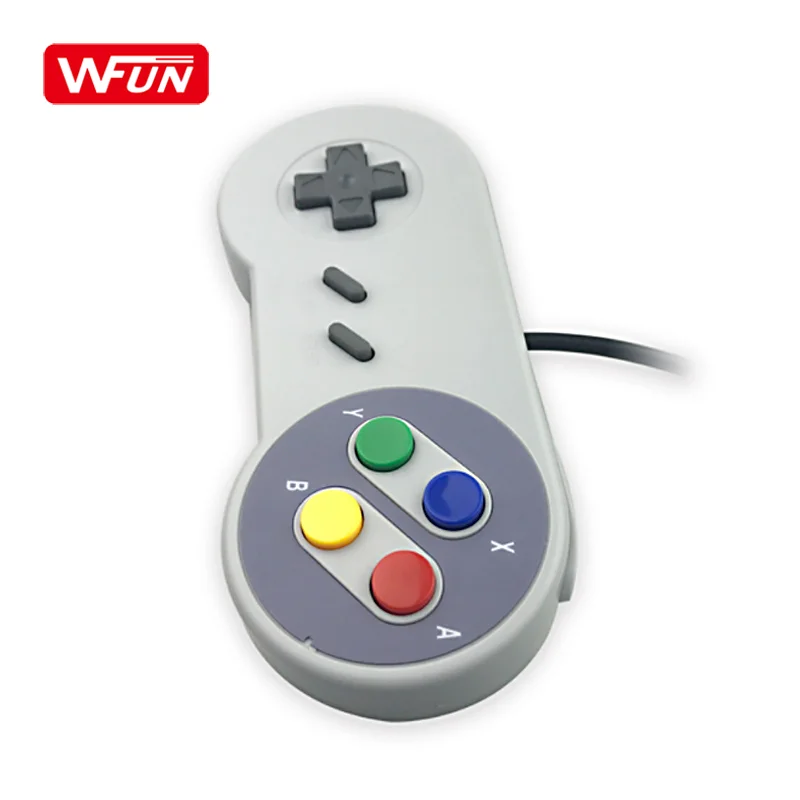 Bsnes Snes9x Mac WFUN Wired USB Game Controller For PC SNES Gaming